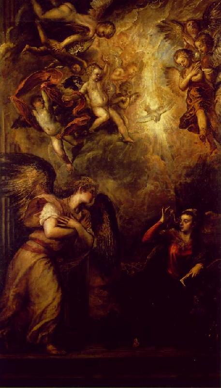 TIZIANO Vecellio Annunciation srt Germany oil painting art